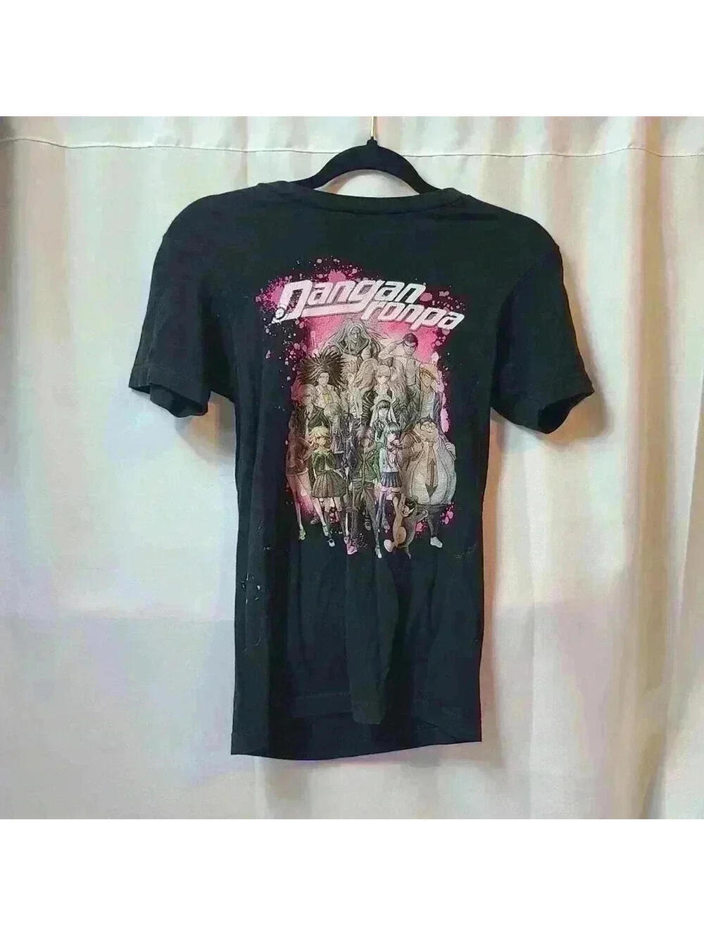 Dangan Ronpa Anime T-Shirt Short Sleeve Women's Extra Small